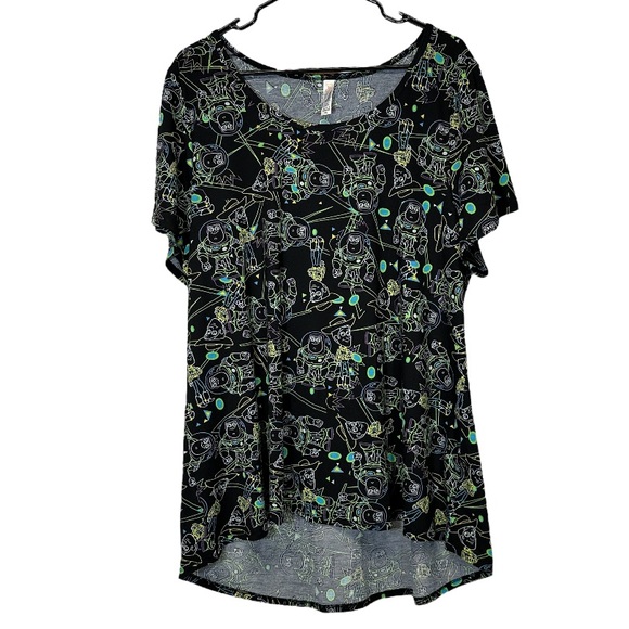 LuLaRoe Tops - Lularoe Disney Buzz Lightyear and Woody Toy Story Short Sleeve Shirt Size 3XL
